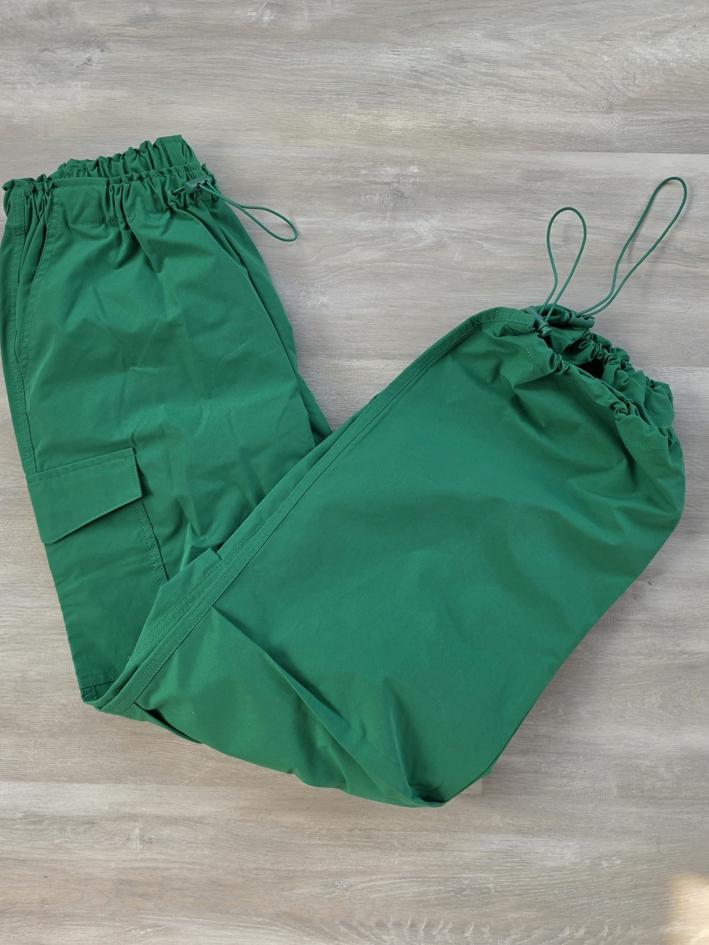 Womens LOVE TREE Green Drawstring Cargo Pants SIZE SMALL